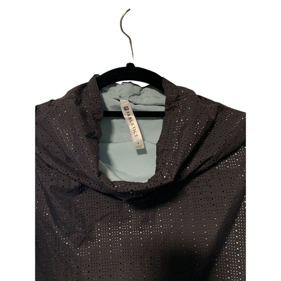 Fabletics Womens Size Small Long Sleeve Gray Windbreaker Jacket Coat Pullover Fu - Picture 2 of 3